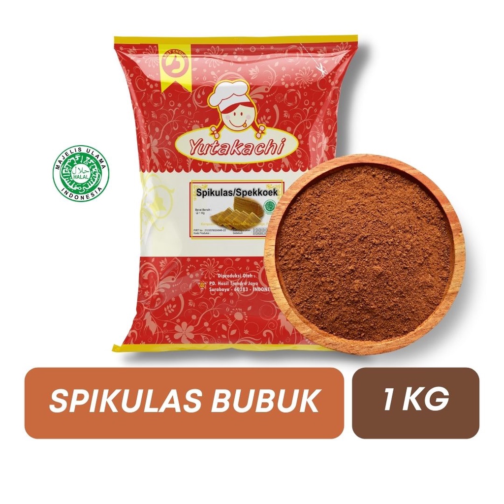 Yutakachi Bubuk Spikulas 1Kg / Spekoek / Spikuk / Spekuk / Spikoe / Spekulas / Bumbu Masak Mix Instan / Pusat Bumbu