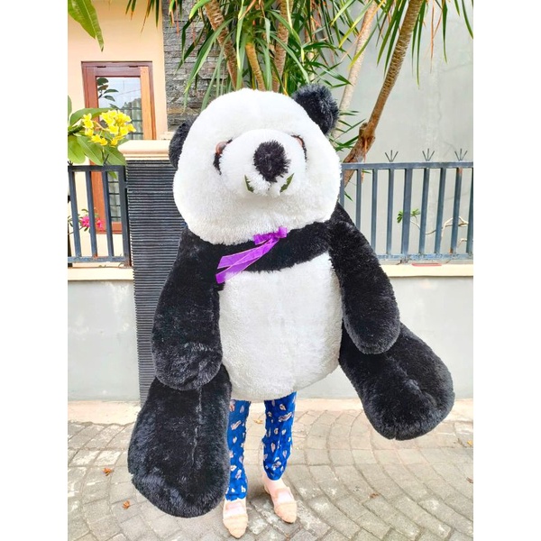 Boneka Panda Jumbo Ukuran 1m dan 80cm Murah Untuk Kado Hadiah Ulang Tahun