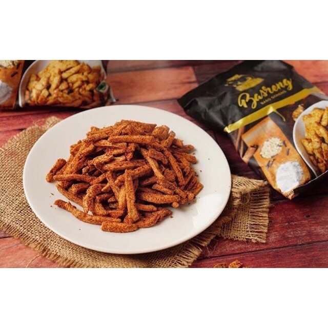 Basreng Ginding Baso Goreng Ikan Tengiri Bumbu Tebal Asli Bandung (100gr)