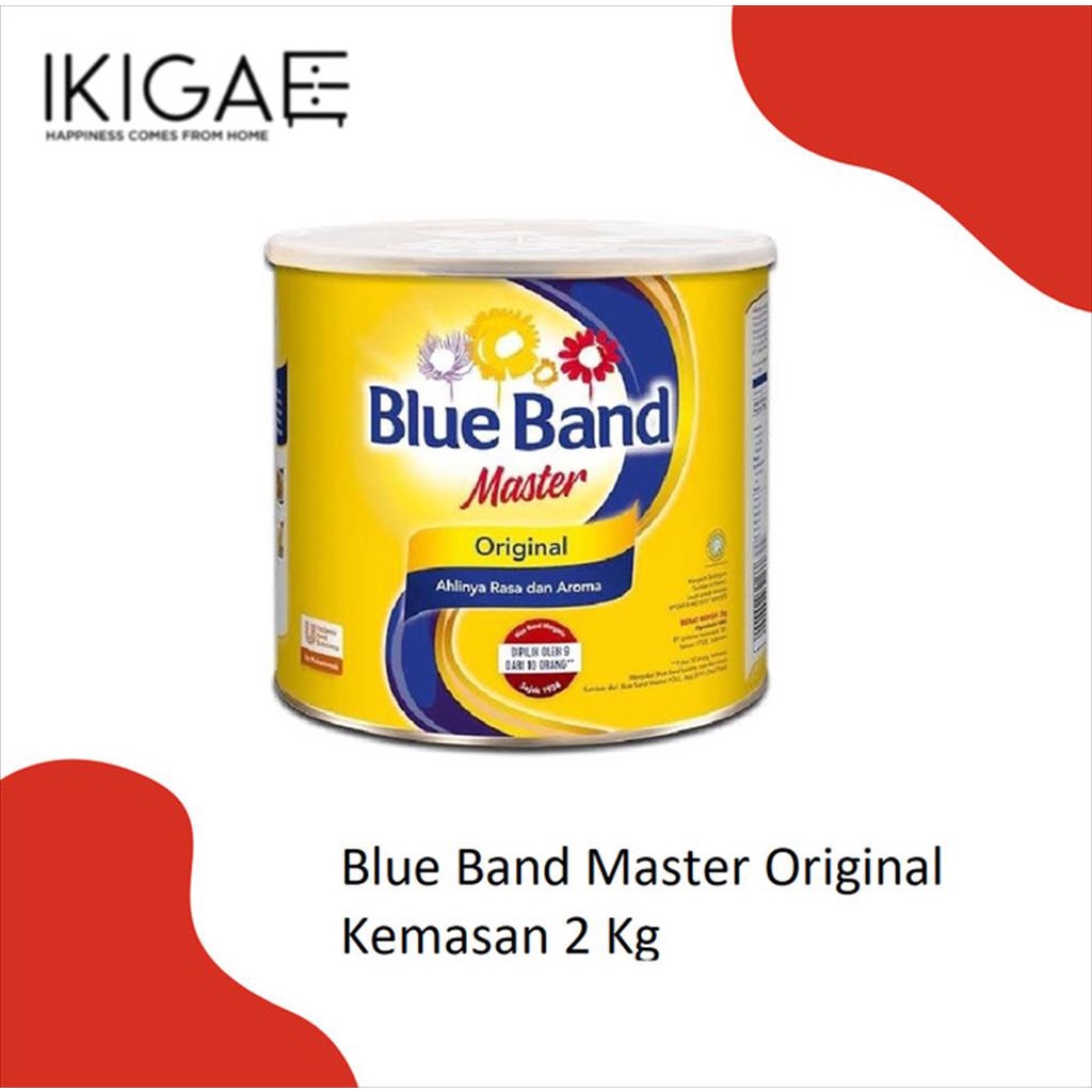 BLUE BAND MASTER MENTEGA MARGARIN ORIGINAL KEMASAN 2 KG