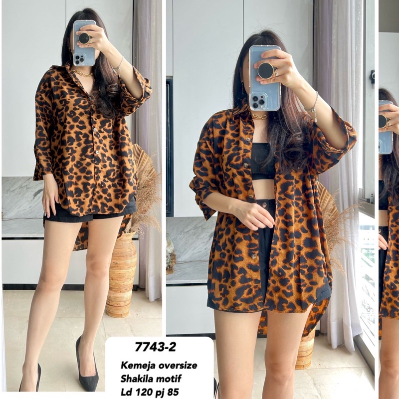 kemeja oversize 3 motif M-V import