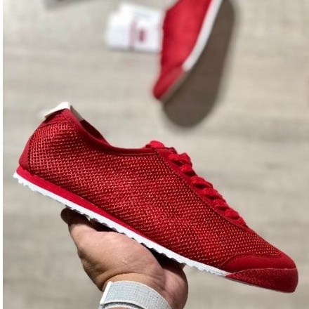 Sepatu Onitsuka Tiger Mexico 66 Rajut Red Sol White Made In Indonesia Free Kaos Onitsuka Tiger