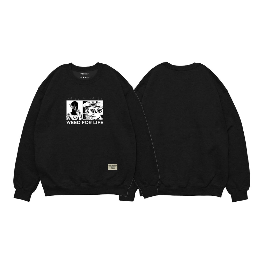 crewneck sweater unisex blak motif premium quality original dozy