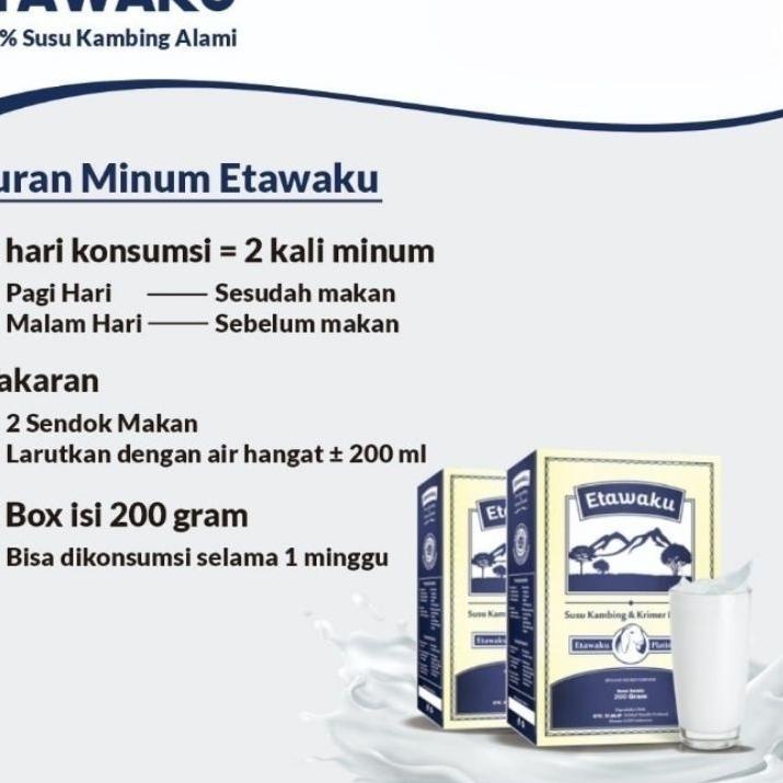 

Berkualitas! Etawaku Platinum | Susu Kambing Etawa & Krimer Bubuk Asli Original Isi 200gr ,,