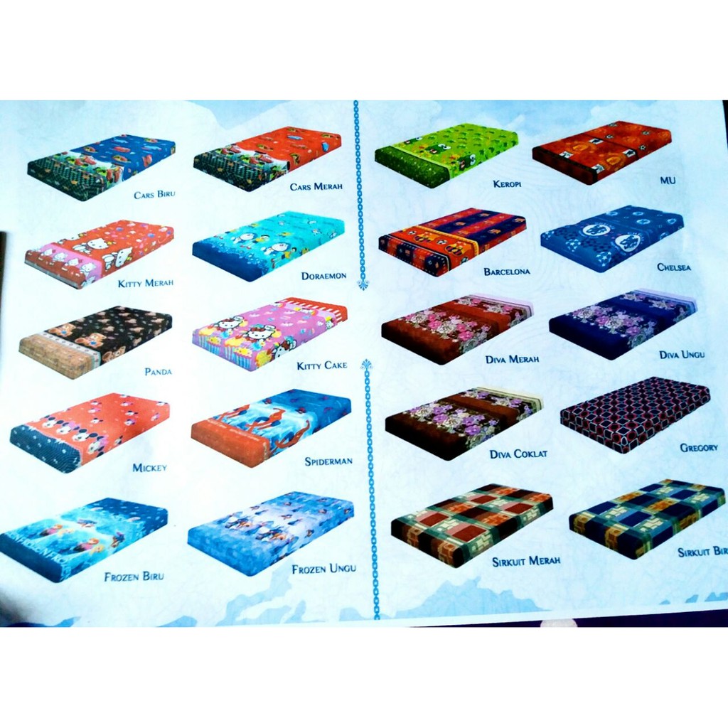 Kasur lipat busa inoac 200x120x10cm