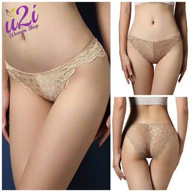u2i | Lace Panty Lingerie Gstring Thong CD Celana Dalam Wanita sexy ( fit to XL )