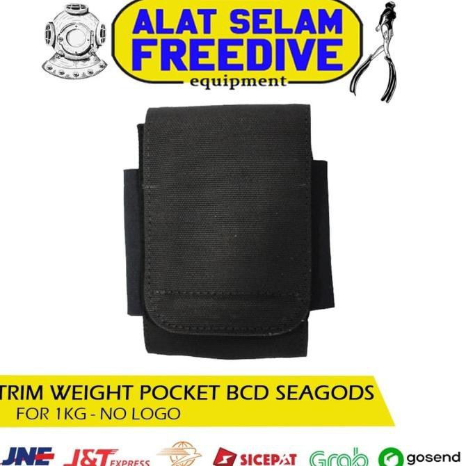 Seagods Trim Weight Pocket BCD Kantong Timah Diving Selam - Not Mares