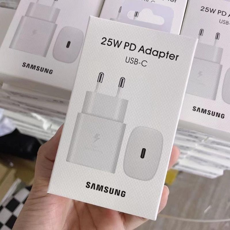 Kepala Charger/Adapter Charger Samsung Usb C Fast Charging 25W A51 A71 A70 A80 NOTE 10