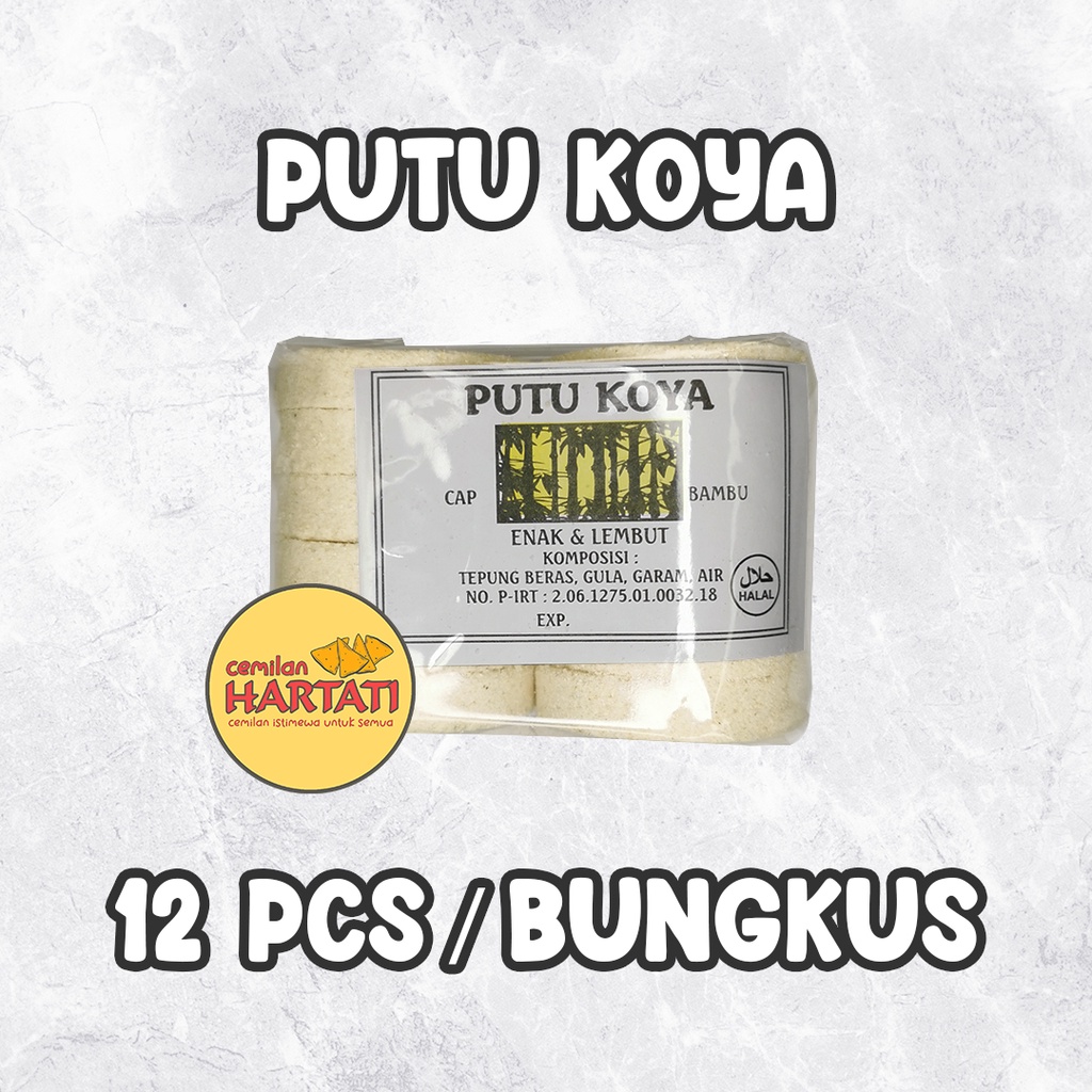 Jual PUTU KOYA ( 12 PCS ) / KUE PUTU / KUE PUTU KOYA CAP BAMBU | Shopee ...