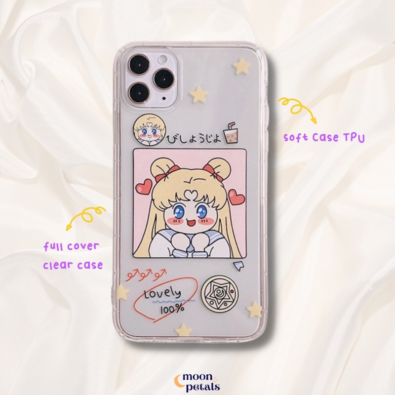 CASE IPHONE AESTHETIC KOREAN SOFTCASE PREMIUM SAILORMOON