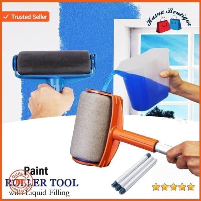 QUALITY smart painting house tongkat kuas cat tembok wallpaper auto refill