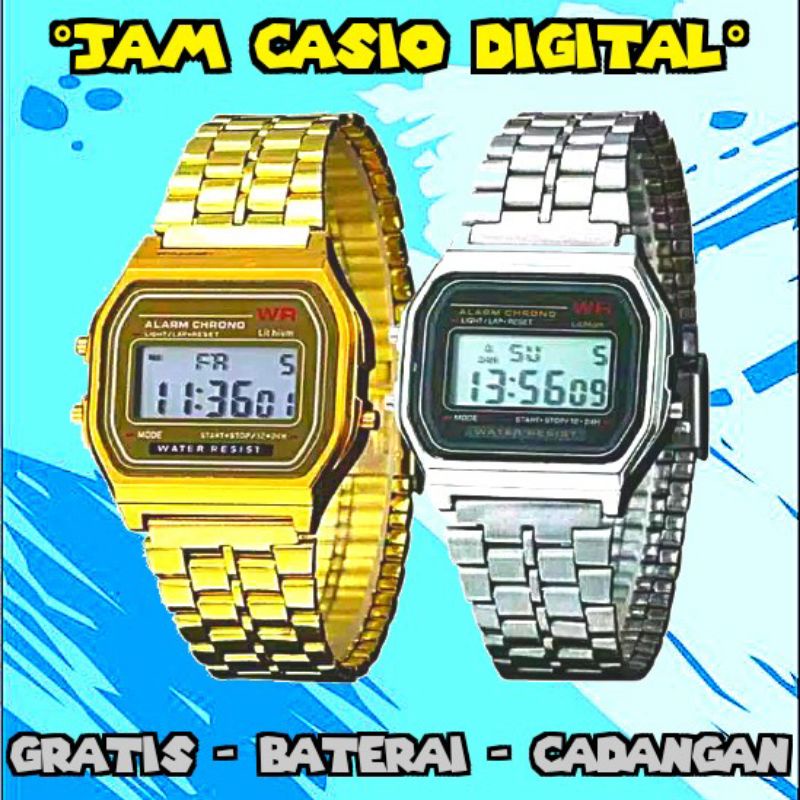 JAM TANGAN CASIO DIGITAL (WATER RESIST)