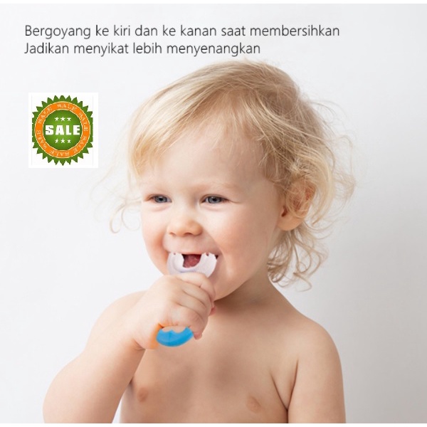 1 PC SIKAT GIGI BENTUK U lembut toothbrush for kid usia 2-6 tahun bayi anak 6-12 tahun