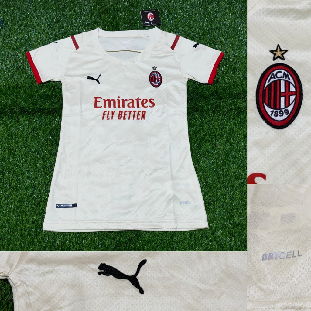 Jual Jersey AC Milan Away Ladies Grade Ori 2021 2022 Terbaru Baju Bola