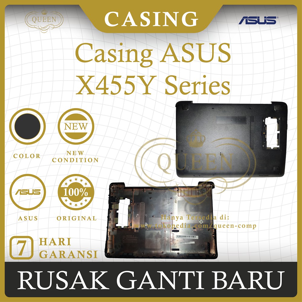 Casing bawah Laptop Asus X455Y series Original