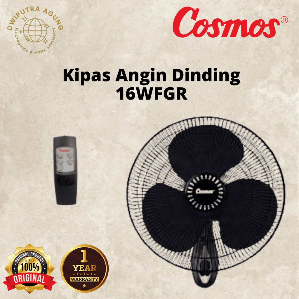 WALLFAN KIPAS ANGIN DINDING COSMOS 16WFGR 16WFCR 16 WFCR 16WFGR 16-WFCR WFGR WALL FAN COSMOS KIPAS D
