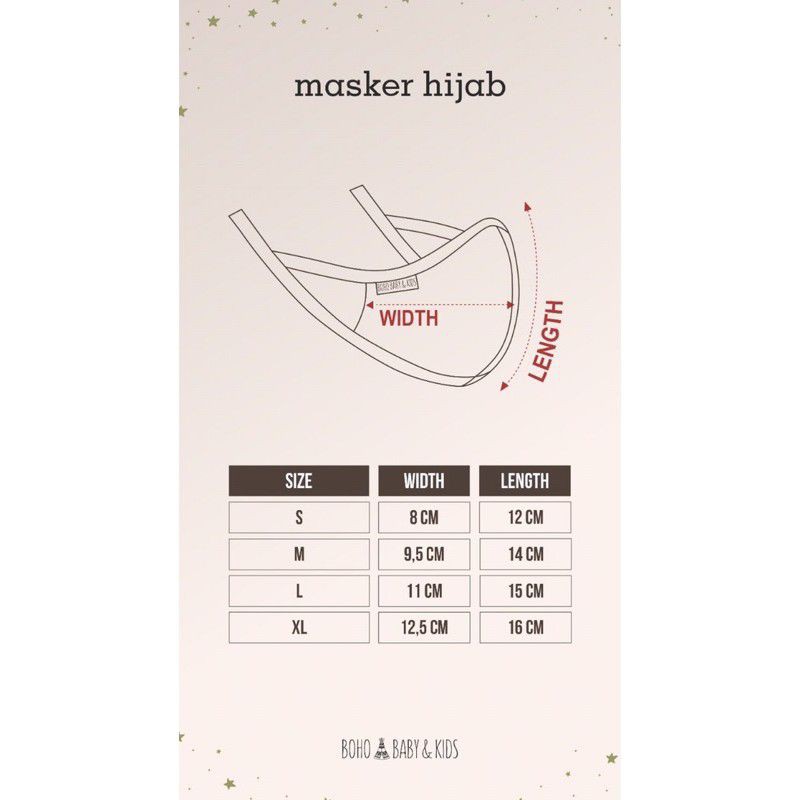 Bohobaby - Masker Hijab Boho Baby