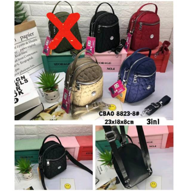 TAS WANITA IMPORT CHIBAO 8823-8 JINJING SELEMPANG RANSEL