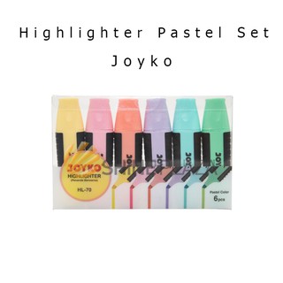 Highlighter Joyko Set Pastel Color HL-70 - Penanda Berwarna Joyko