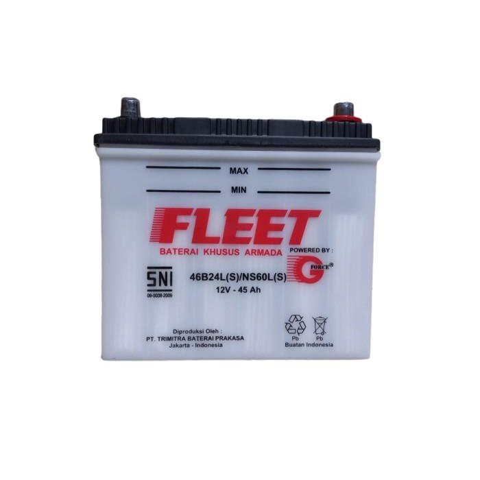 Aki Mobil Gforce Fleet Ns60/L/Ls (45 Ampere)
