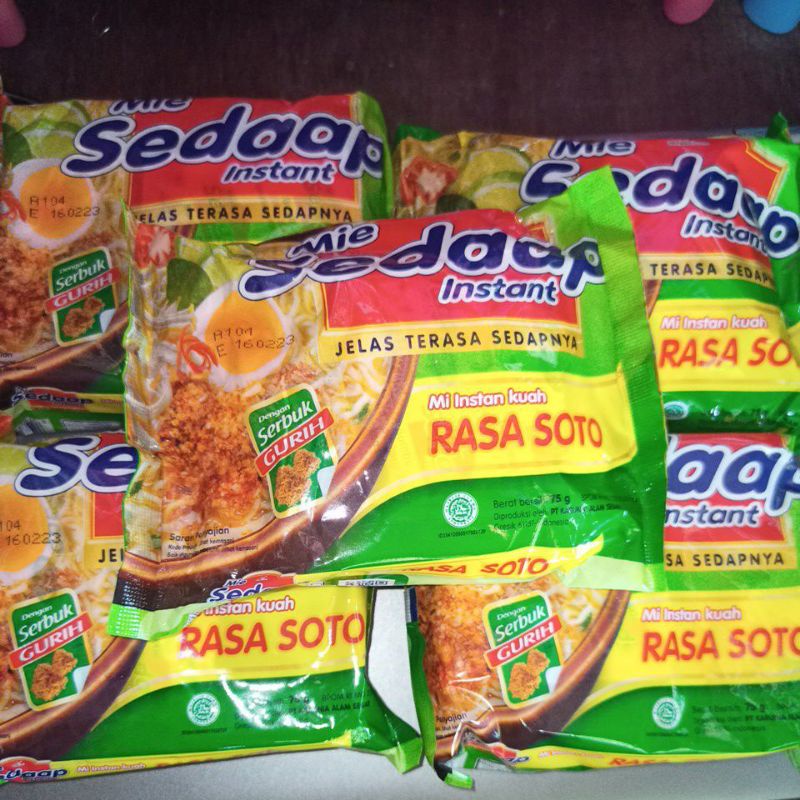 

5pcs Mie instan mie Sedap Soto 75gr