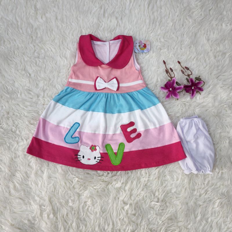 baju bayi perempuan sett dress baby girl