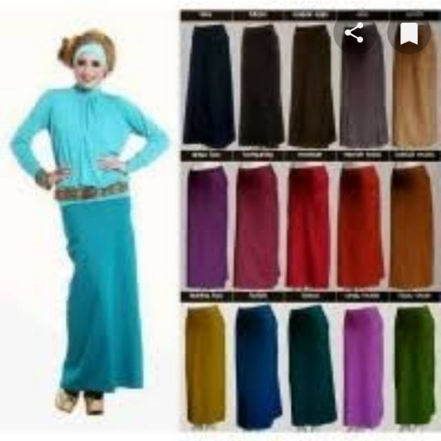 Rok A berbahan soft jeans sehingga nyaman dipakai.