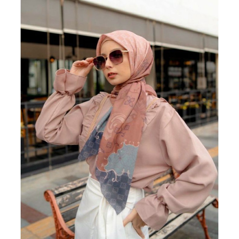 PROMO/HANA PEACH/ JILBAB VOAL PREMIUM/ GROSIR HIJAB/ HIJAB SEGI EMPAT/ VOAL MOTIF PREMIUM/ DEENAY KW