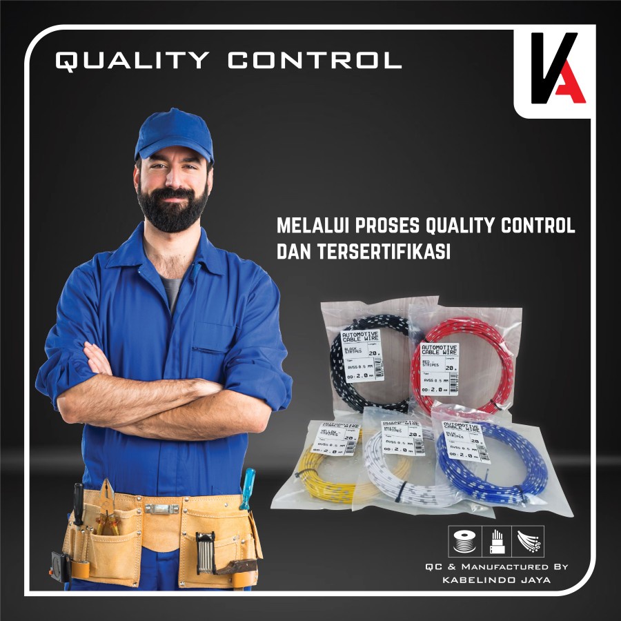 Kabel Bintik AVS 2MM x 1M Kabel Otomotif Body Mobil Motor Serabut Tembaga