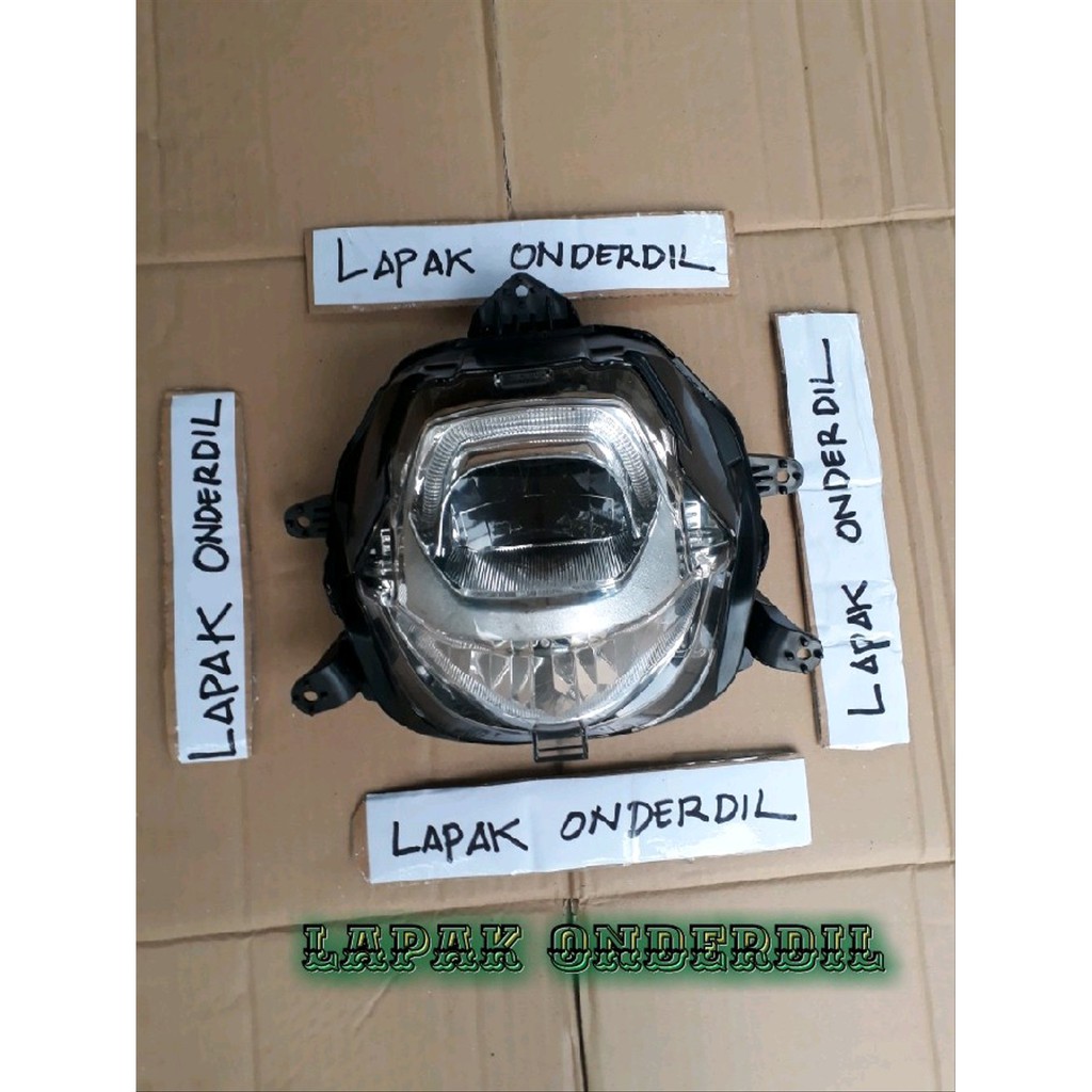 reflektor lampu depan x ride new 125 led asli original lisensi p