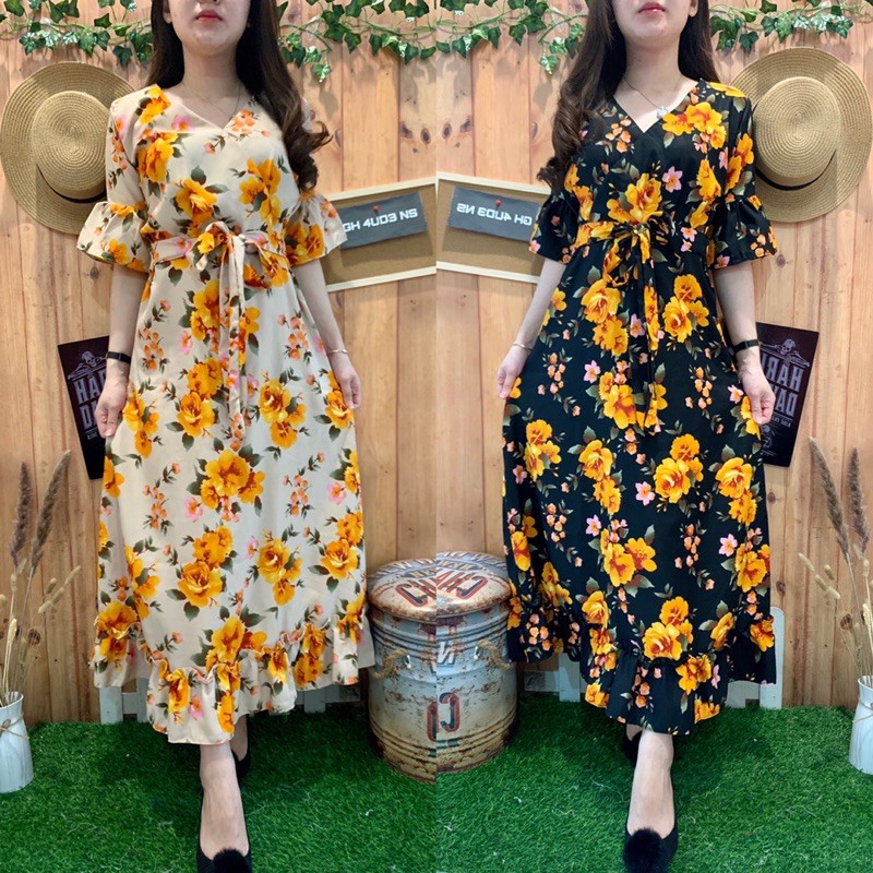 Ghaudens - LONG DRESS KIMONO LOOK ORANGIE FLOW 1240/1276