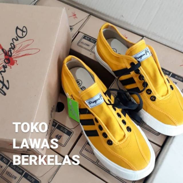 SEPATU DRAGONFLY KUNING - Sepatu Dragonfly Yellow Falcom - Sepatu Capung
