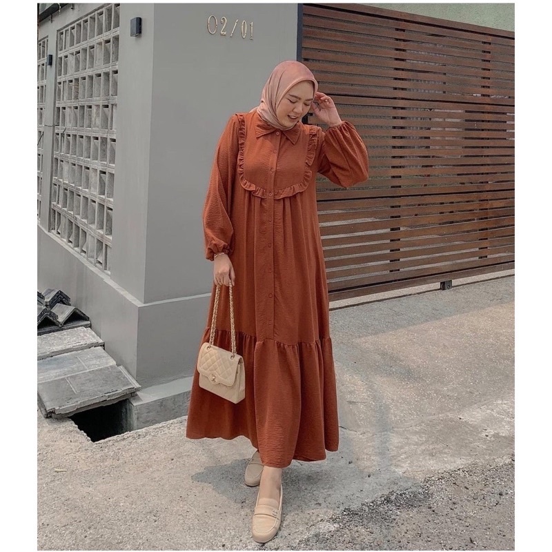 GAMIS CRINCLE MARITA DRESS