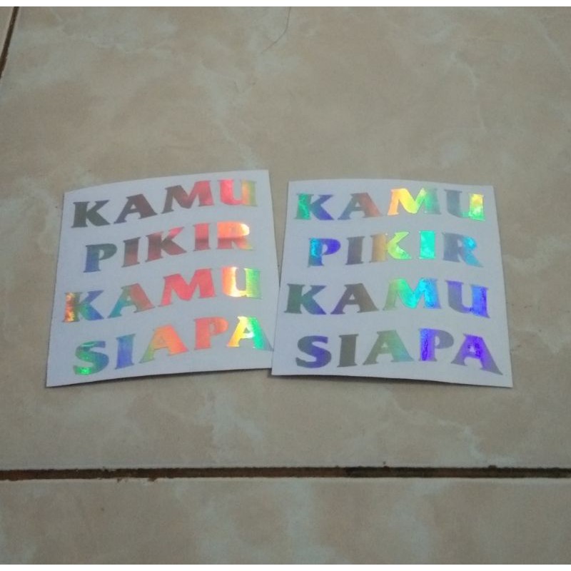 

Cutting Sticker Hologram Custom Model ASSC "Ajarin Dong Bang Jago" Kekinian Murah Berkualitas