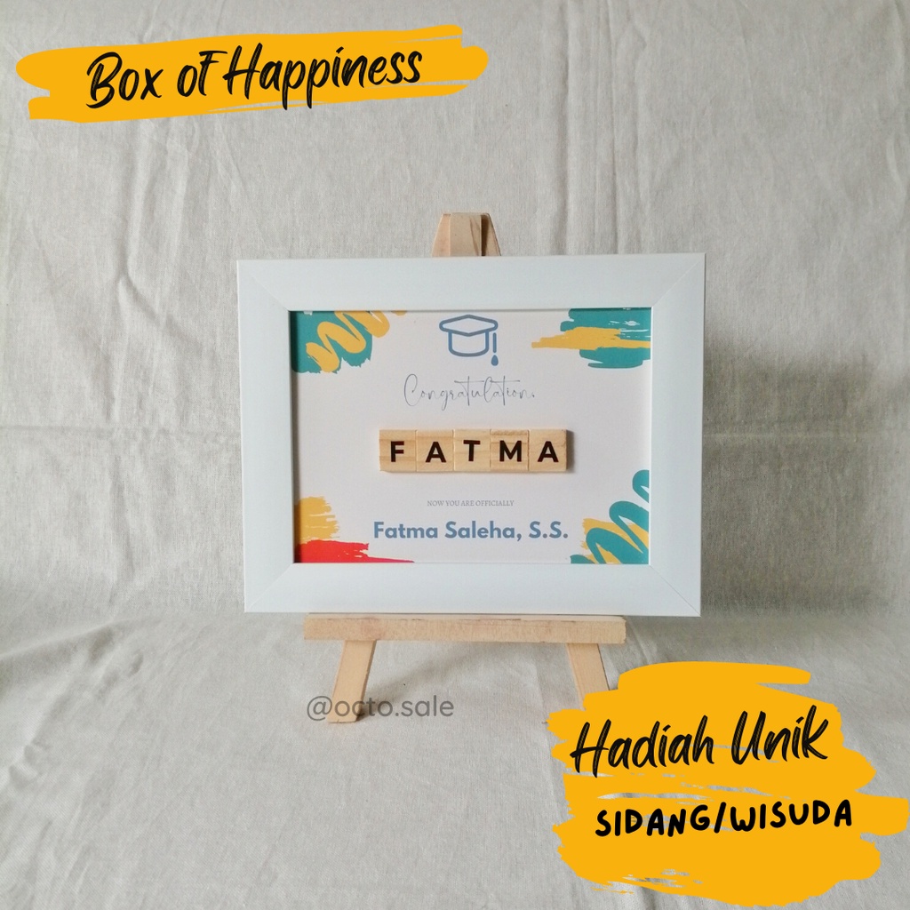 Hadiah Unik Wisuda Sidang / Graduation Gift / Graduation Box / Kado Wisuda / Kado Sidang / Bingkai S