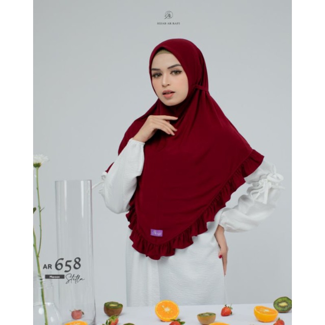 Terbaru ✅ jilbab AR  658 baby doll hijab kerudung bergo instan terbaru terlaris 2022 syar i jumbo ar