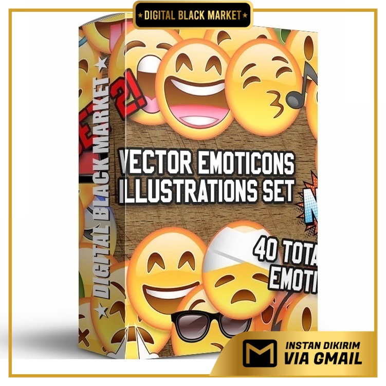 36 Vector Emoji Illustration Set - Vector Designs