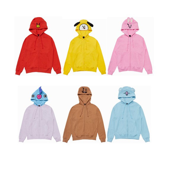 BT21 x Line Official Merchandise Costume Hoodie