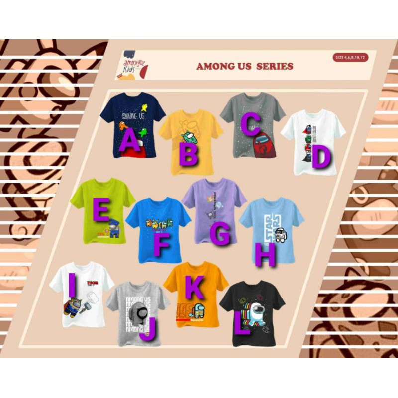 4-12T Kaos Among Us Series by Ammigoz Kids