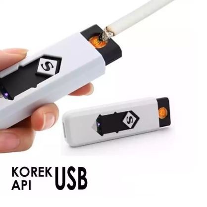 Korek Api Elektrik USB S Superman Pematik Api Rechargeable Lighter