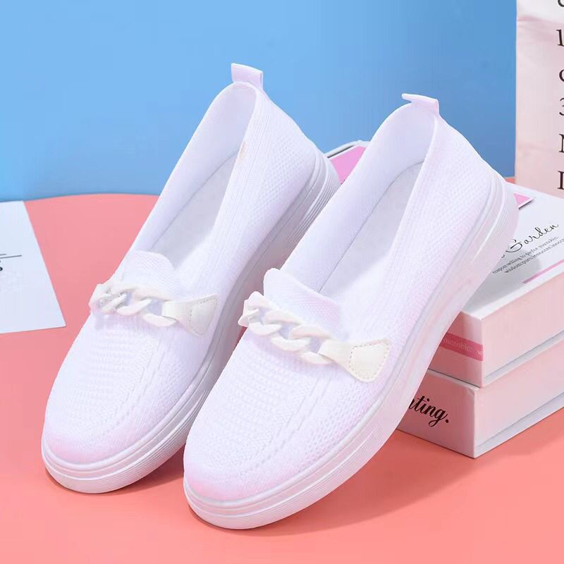 Sepatu Flyknit Shoes Wanita Import JN9191 / Sepatu Slip On Wanita Import