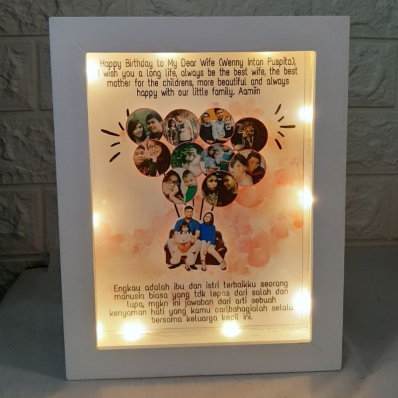 Frame Pop Up Custom - Frame 3D Pop Up - Souvenir - Kado - Bingkai Foto