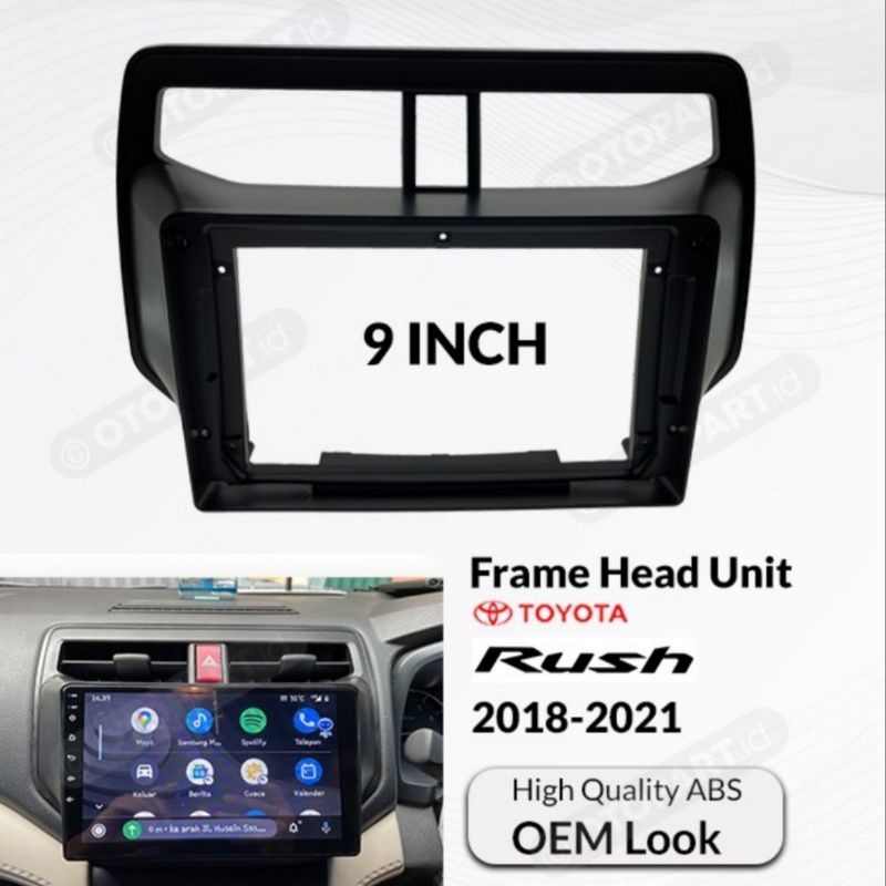 ANDROID ORCA TOYOTA RUSH 2018 - 2021 ANDROID 9 INCHI HEAD UNIT RUSH TERIOS