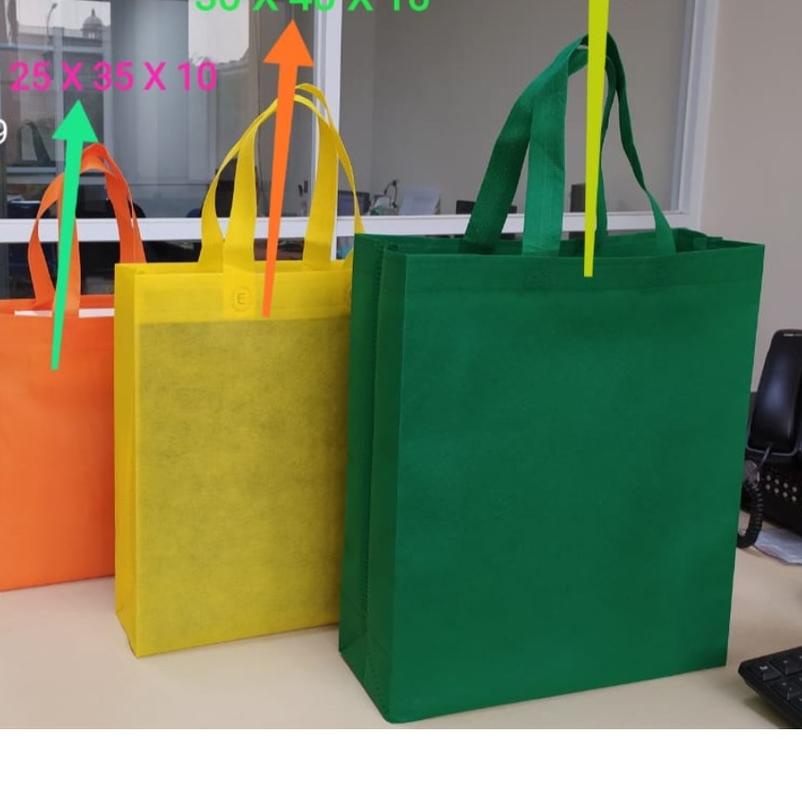 

➾ TAS BOX BAG/ TAS KAIN SPUNBOND/ GOODIE BAG/ TAS BOX BAG 30x40 ☛