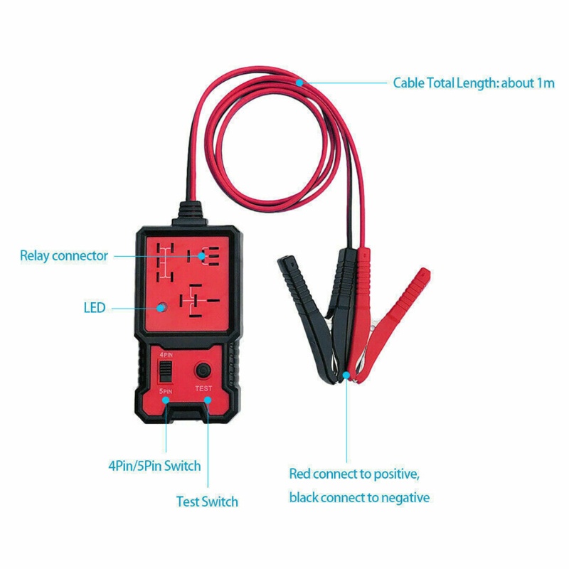 Cre Alat Tester Relay Aki Kendaraan 12V Universal