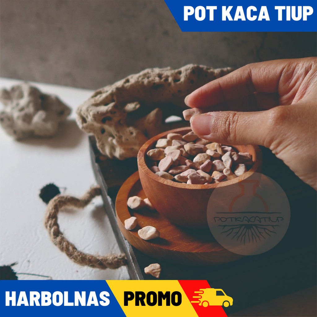 Batu M Marmer Pink Warna Koral Kerikil Hias Taman Aquarium Aquascape