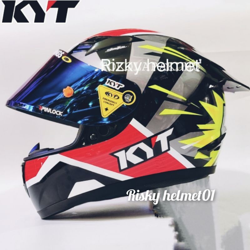 Helm Full face KYT R10 Paket Ganteng Pawai