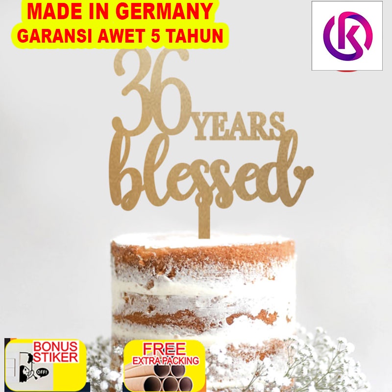 

Murah Custom Cake Topper Akrilik Blessed Hiasan Kue Topper Kue Acrylic - 10cm