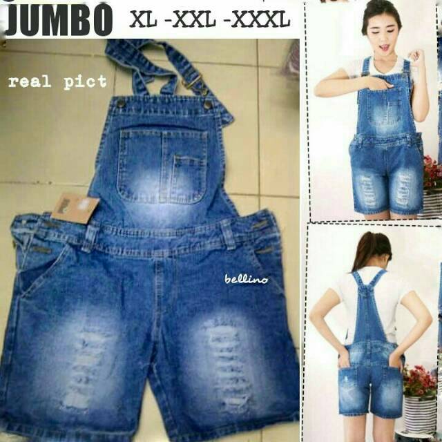 OVERALL SHORT JEANS JUMBO