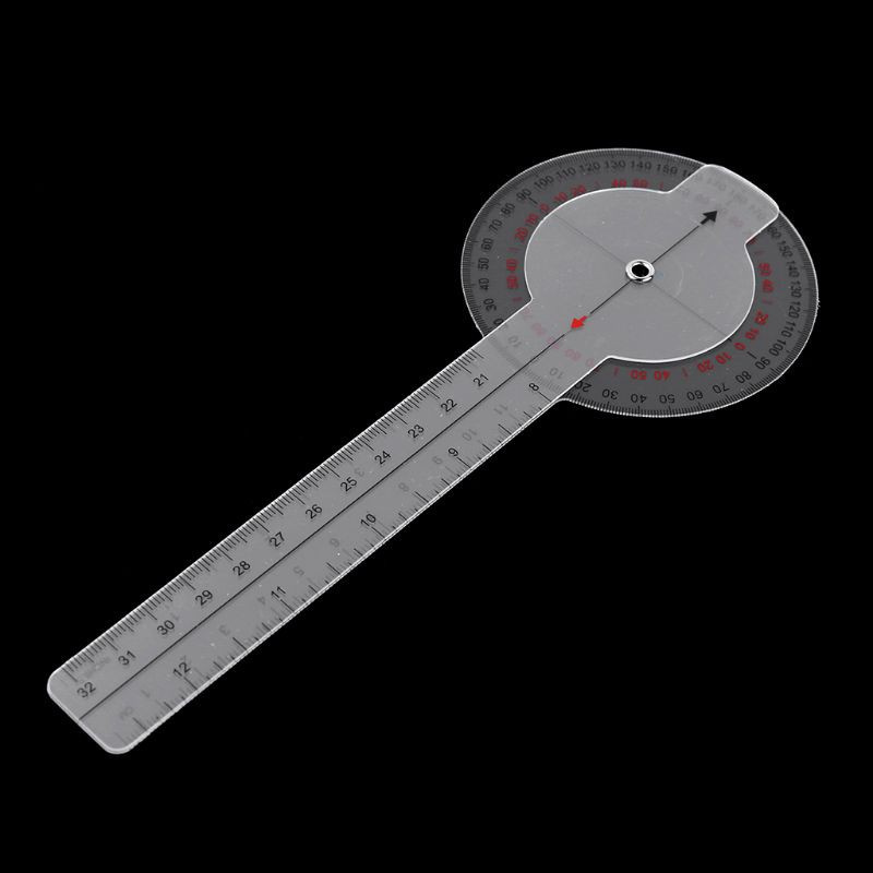 CRE  13inch 33cm Goniometer Medical Joint Ruler Calibrated Orthopedics Spinal Finger Angle Ruler Protractor